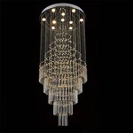 Crystal Chandelier Factory - OEM High Ceilings Customized Villa Lobby Lighting