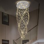 Crystal Ball Chandelier Manufacturer - OEM Hotel Mall Lobby Staircase Lighting