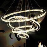 Crystal Ring Chandelier Manufacturer - OEM Hotel Living Room Adjustable Circle