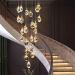 Crystal Pendant Light Manufacturer - OEM Staircase Hanging Rock Chandelier