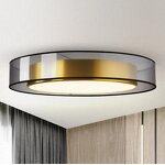 Copper Ceiling Lamp Manufacturer - OEM Luxury LED Round Modern Bedroom Light