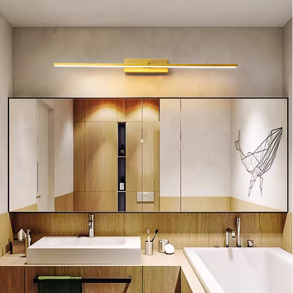 Mirror Wall Lamp Factory - OEM Bathroom Makeup Aluminum Gold Black LED