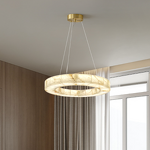 Ring Ceiling Light Factory - OEM Villa Hotel Alabaster Circle Chandelier