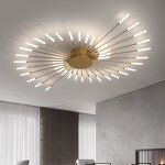 Black Gold Ceiling Lamp Manufacturer - OEM Minimalist Ultra Thin Dining Room