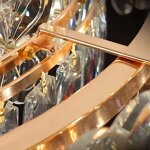 Crystal Flower Chandelier Manufacturer - OEM Modern Hotel Nordic Circle Design