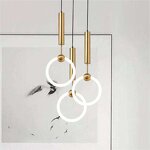 Brass Pendant Lights Factory - OEM Dimmable Circle Kitchen Island Bedside