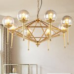 Glass Ball Pendant Light Factory - OEM Height Adjustable Creative Living Room