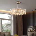 Crystal Flower Chandelier Manufacturer - OEM Modern Hotel Nordic Circle Design