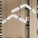 Marble Chandelier Manufacturer - OEM Minimalist Dining Room Linear Lighting