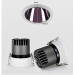 Adjustable Downlight Manufacturer - OEM High Quality Recessed Aluminum 9-12w LED