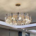 Grey Crystal Chandelier Factory - OEM Nordic New Design Luxury LED Living Room