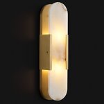 Marble Wall Sconce Manufacturer - OEM Minimalist Long Strip Brass Wall Lamp