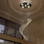 Crystal Ball Chandelier Manufacturer - OEM Hotel Mall Lobby Staircase Lighting