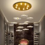 Acrylic Pendant Light Manufacturer - OEM Modern Home Nordic Lotus Leaf Design