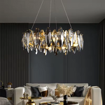 Smoke Gray Chandelier Manufacturer - OEM Circle Design Stainless Steel Crystal