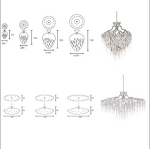 Silver Chandelier Manufacturer - OEM Art Deco Staircase Hotel Raindrop Light