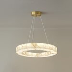 Ring Ceiling Light Factory - OEM Villa Hotel Alabaster Circle Chandelier
