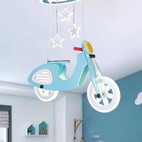Bicycle Pendant Light Manufacturer - OEM Cartoon Cute Motorcycle Children's Ceiling
