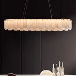 Marble Chandelier Manufacturer - OEM Luxury Alabaster Restaurant Lighting