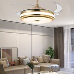Ceiling Fan Light Manufacturer - OEM Modern Decoration Gold Three Colors Style