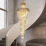 Spiral Crystal Chandelier Factory - OEM Modern Staircase Wedding Luxury Long