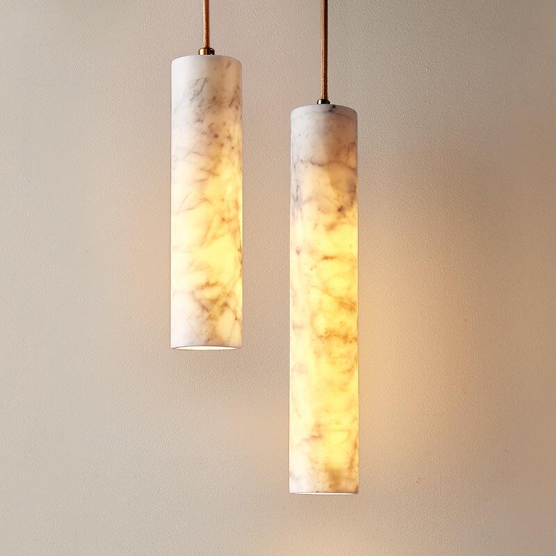 Alabaster Pendant Light Manufacturer - OEM Height Adjustable Nordic Chandelier