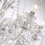 Mirror Chandelier Factory - OEM Hotel Foyer Wedding Moroccan Clear Crystal