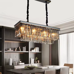 Black Crystal Chandelier Factory - OEM Modern Crystal Pendant Lights Luxury