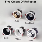 Adjustable Downlight Factory - OEM Anti-Glare 7-30w RGB Recessed Cob Spotlights