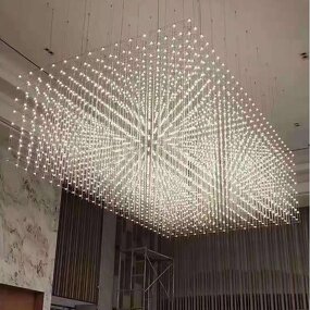 Star Chandelier Manufacturer - OEM Custom Banquet Hall Hotel Lighting