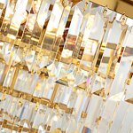 Gold Crystal Ceiling Light Manufacturer - OEM Metal Plating Luxury Hotel Lobby