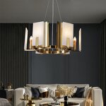 Marble Pendant Light Factory - OEM Ceiling Natural Marble Gold Decorative