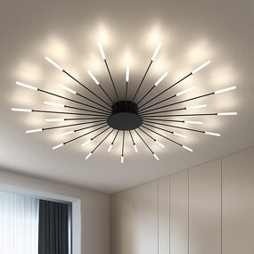 Black Gold Ceiling Lamp Manufacturer - OEM Minimalist Ultra Thin Dining Room