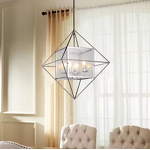 Glass Box Pendant Light Manufacturer - OEM Bedroom Iron Art Living Room Lighting