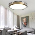Copper Ceiling Lamp Manufacturer - OEM Luxury LED Round Modern Bedroom Light