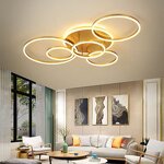 Circle Ceiling Light Factory - OEM Decorative Lustre Dimmable Gold LED