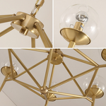 Glass Ball Pendant Light Factory - OEM Height Adjustable Creative Living Room