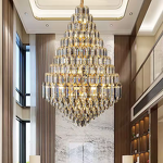 Crystal Chandelier Factory - OEM Modern Hotel Lobby K9 Ceiling Lighting