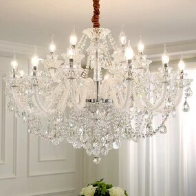 Glass Chandelier Factory - OEM Wedding European Crystal Luxury Living Room