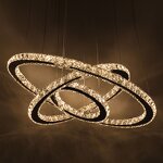 Crystal Ring Chandelier Manufacturer - OEM Hotel Living Room Adjustable Circle