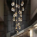Crystal Pendant Light Manufacturer - OEM Staircase Hanging Rock Chandelier