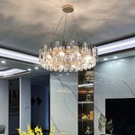 Smoke Grey Chandelier Factory - OEM Circle Living Room Modern Luxury Crystal