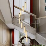Alabaster Chandelier Factory - OEM Modern Villa Staircase Ceiling Light
