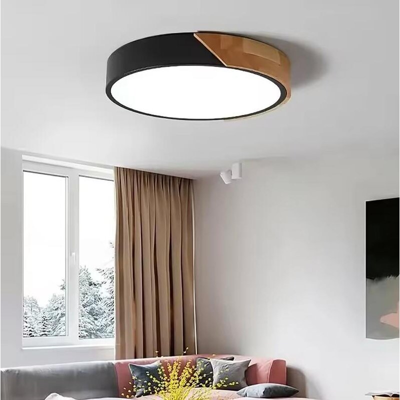 Wooden Ceiling Lamp Factory - OEM Simple Corridor Kitchen Surface Mounted