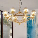 Glass Ball Pendant Light Factory - OEM Height Adjustable Creative Living Room