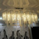 Macrame Pendant Light Factory - OEM Aluminum Chain Tassels Fringe Chandelier