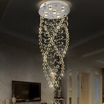 Crystal Ball Chandelier Manufacturer - OEM Hotel Mall Lobby Staircase Lighting