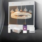 Gold Chandelier Manufacturer - OEM Modern Round K9 Crystal Flower Ball