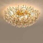 Gold Chandelier Manufacturer - OEM Vintage Hotel Brass Branches Crystal