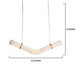 Marble Chandelier Factory - OEM Professional Design White Alabaster Light